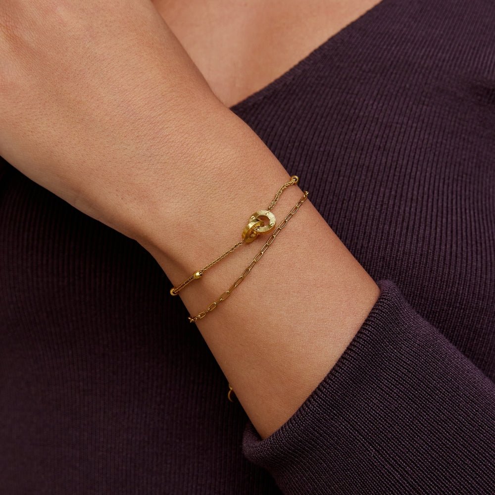 Pulsera de Bucle de Eternidad en Capas