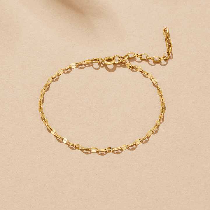 Pulsera de Cadena de Oro Leila