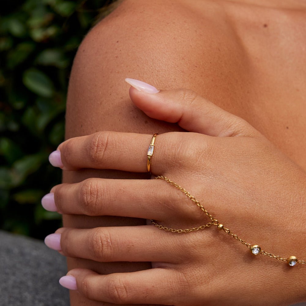 Anillo de Cristal Baguette Leonore