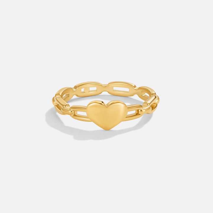 Anillo de Cadena con Corazón Lola