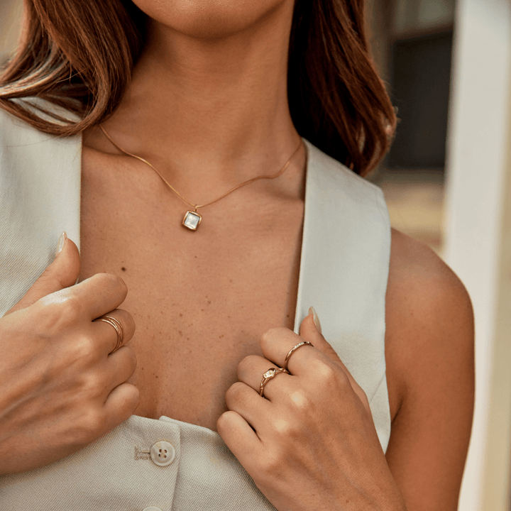 Anillo de Cadena con Corazón Lola