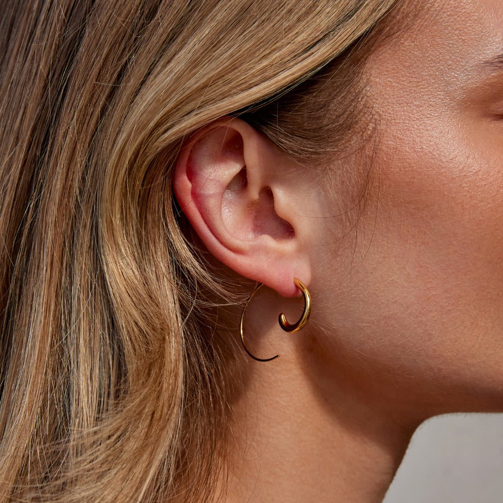 Pendientes de Aro Espiral Luca