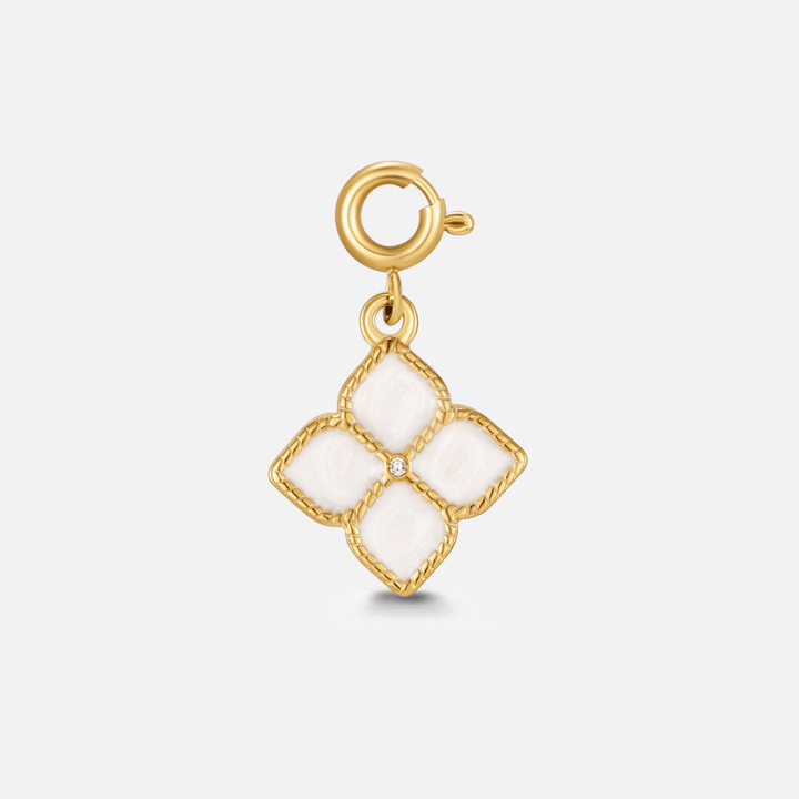 Amuleto de Hoja de Trébol de Cristal de la Suerte