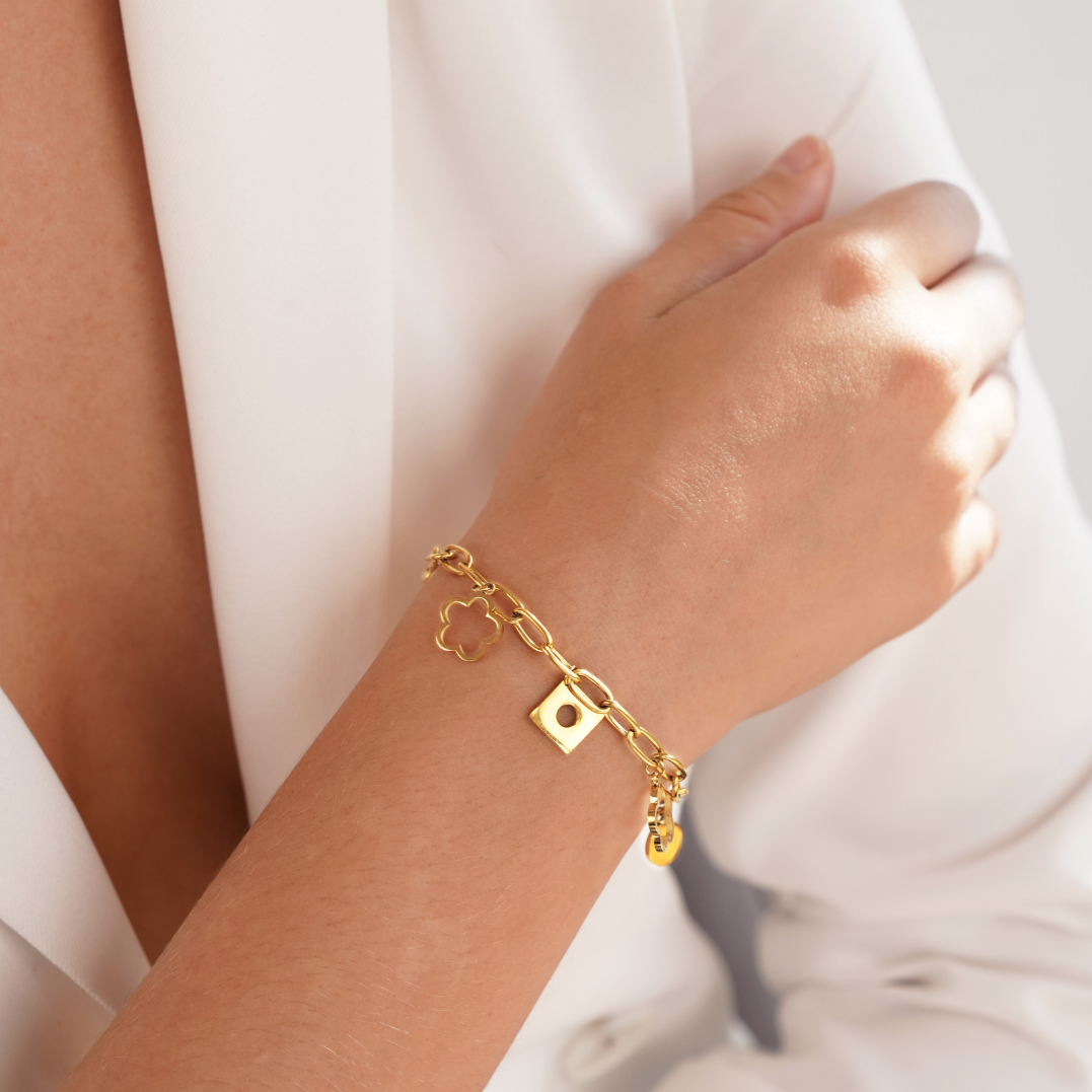 Pulsera de Encanto Margarita de la Suerte