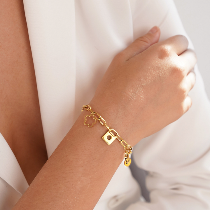 Pulsera de Encanto Margarita de la Suerte