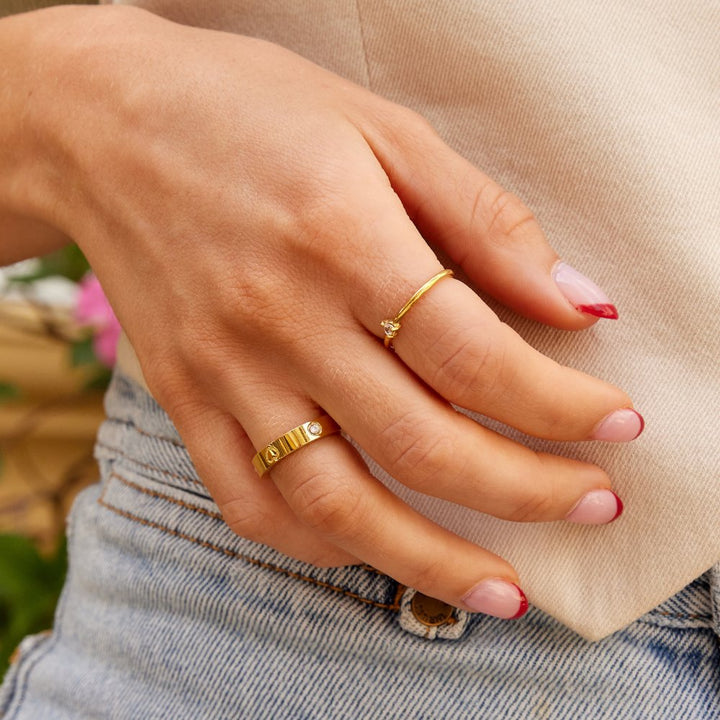 Anillo de Corazón de Oro Mari