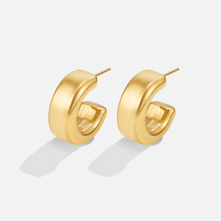 Pendientes Semi Hoop Mari