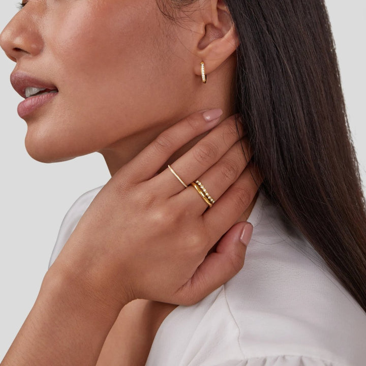 Anillo en Capa de Cristal Blanco Marissa