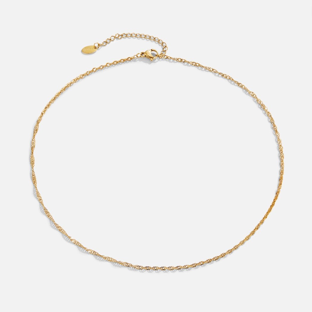 Collar de Cadena de Oro Mila Twist
