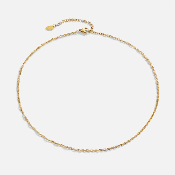 Collar de Cadena de Oro Mila Twist