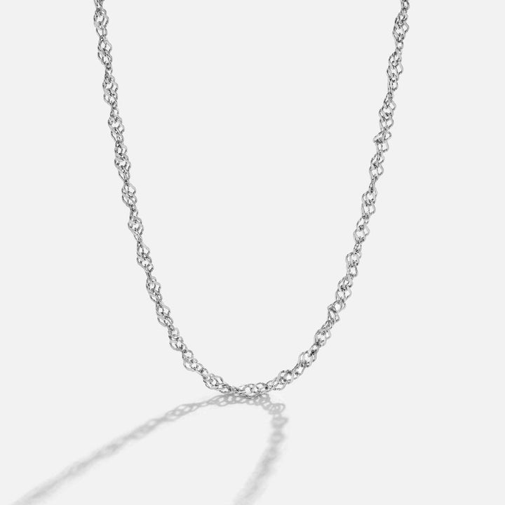 Collar de Cadena de Plata Mila Twist
