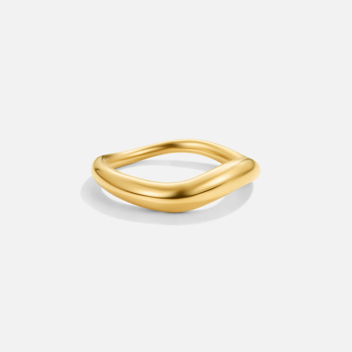 Anillo Mina Gold Wave