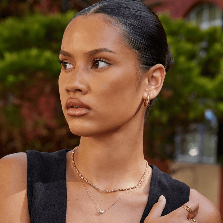 Aros de Oro Curvados Mini