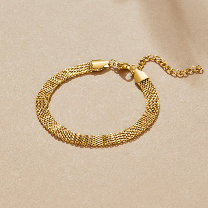 Pulsera de Cadena de Malla de Oro Molly