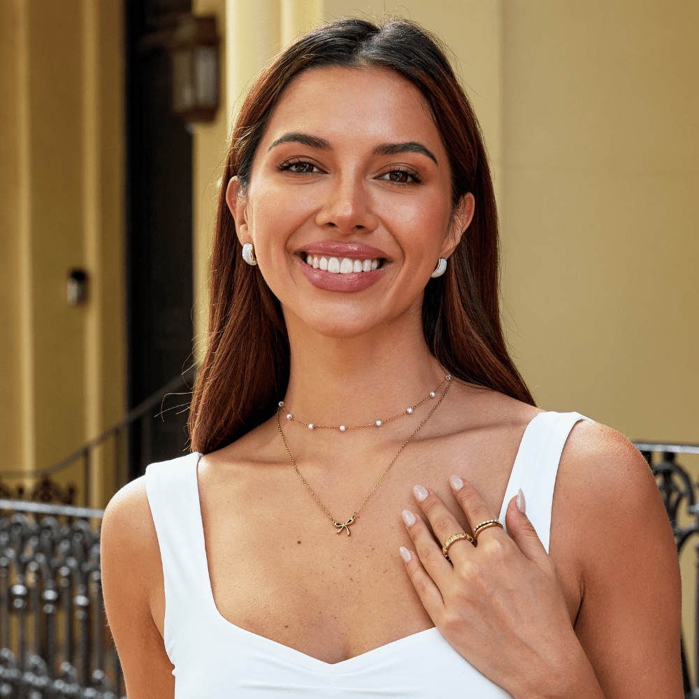 Pendientes Semi Aro de Madreperla