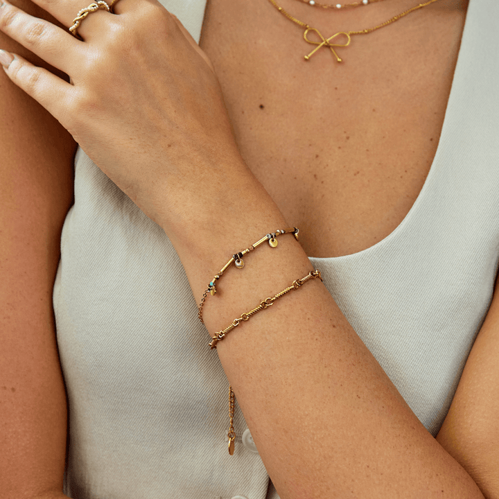 Pulsera de Disco de Oro Neri