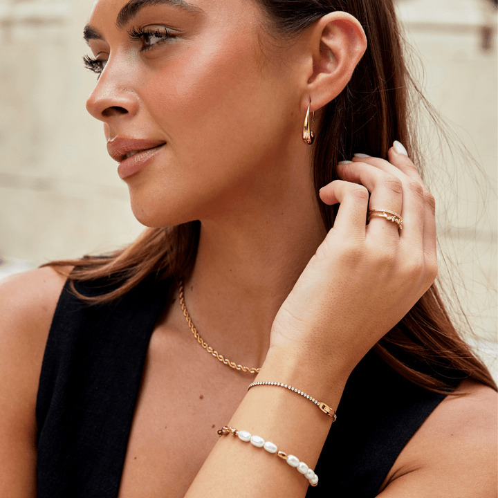 Pulsera de Cristal Blanco Niyah