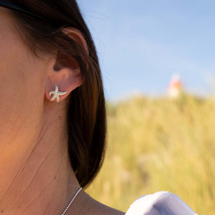 Pendientes Brillantes del Mar Estrellado