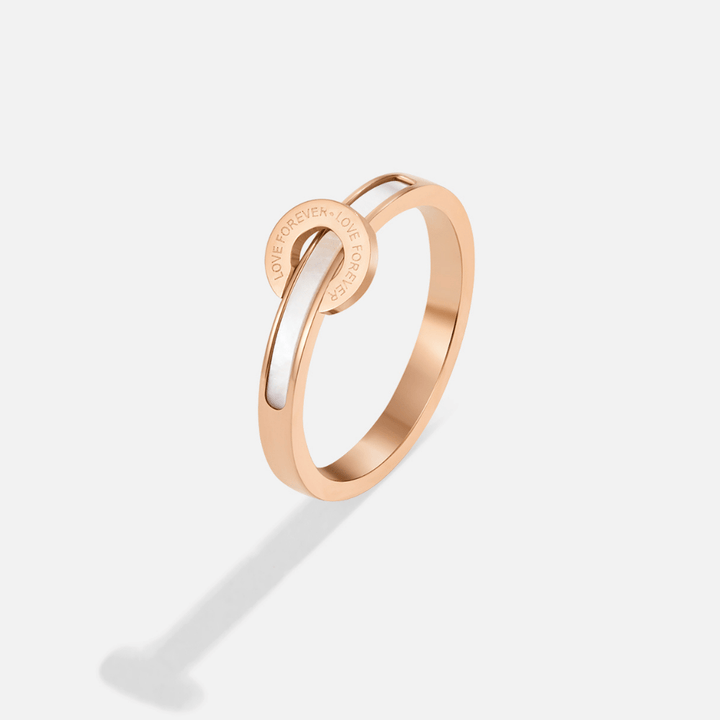 Anillo Infinito de Oro Rosa