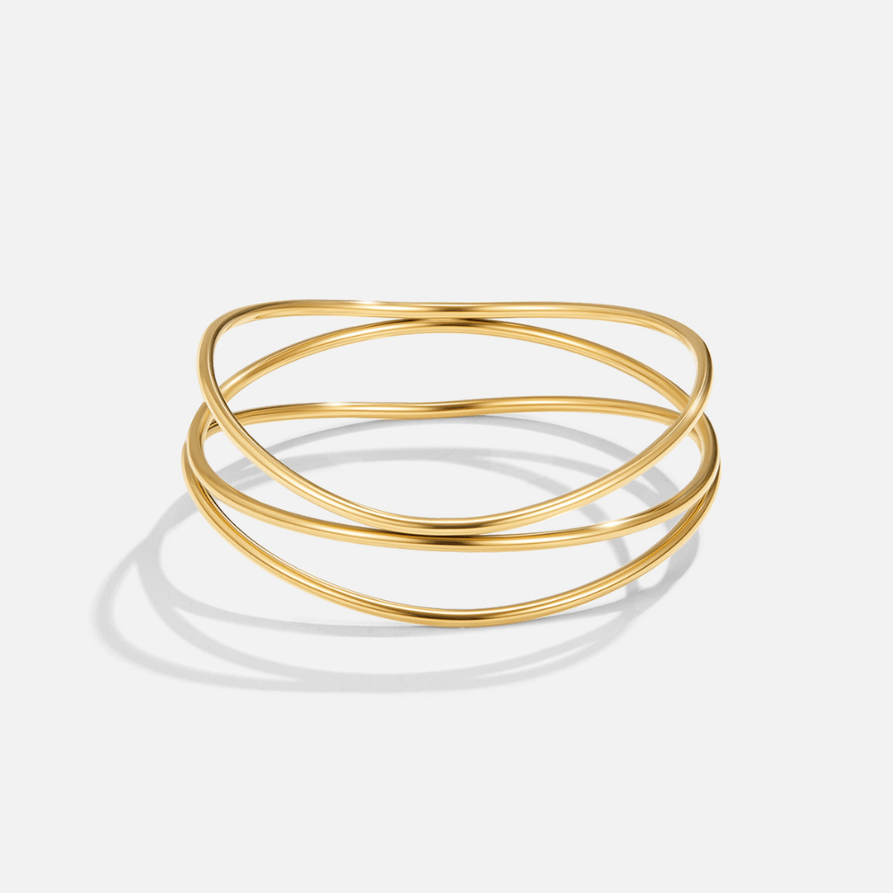 Brazalete Capas de Oro Sabrina