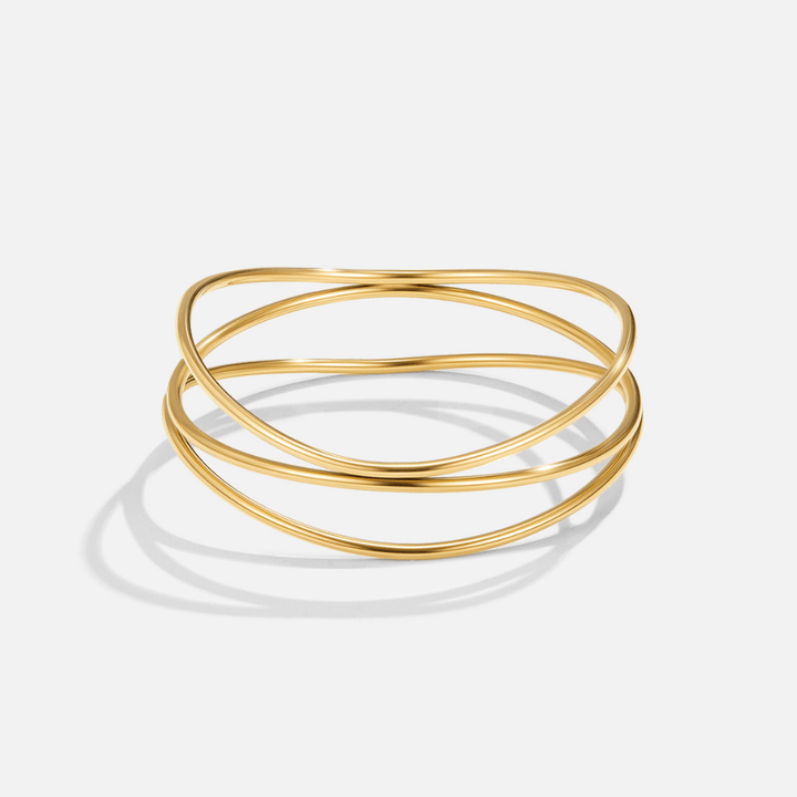 Brazalete Capas de Oro Sabrina