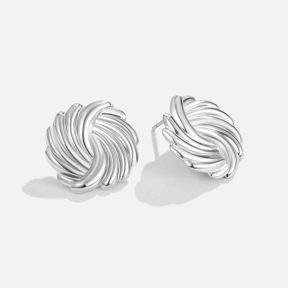 Pendientes de Espiral de Plata