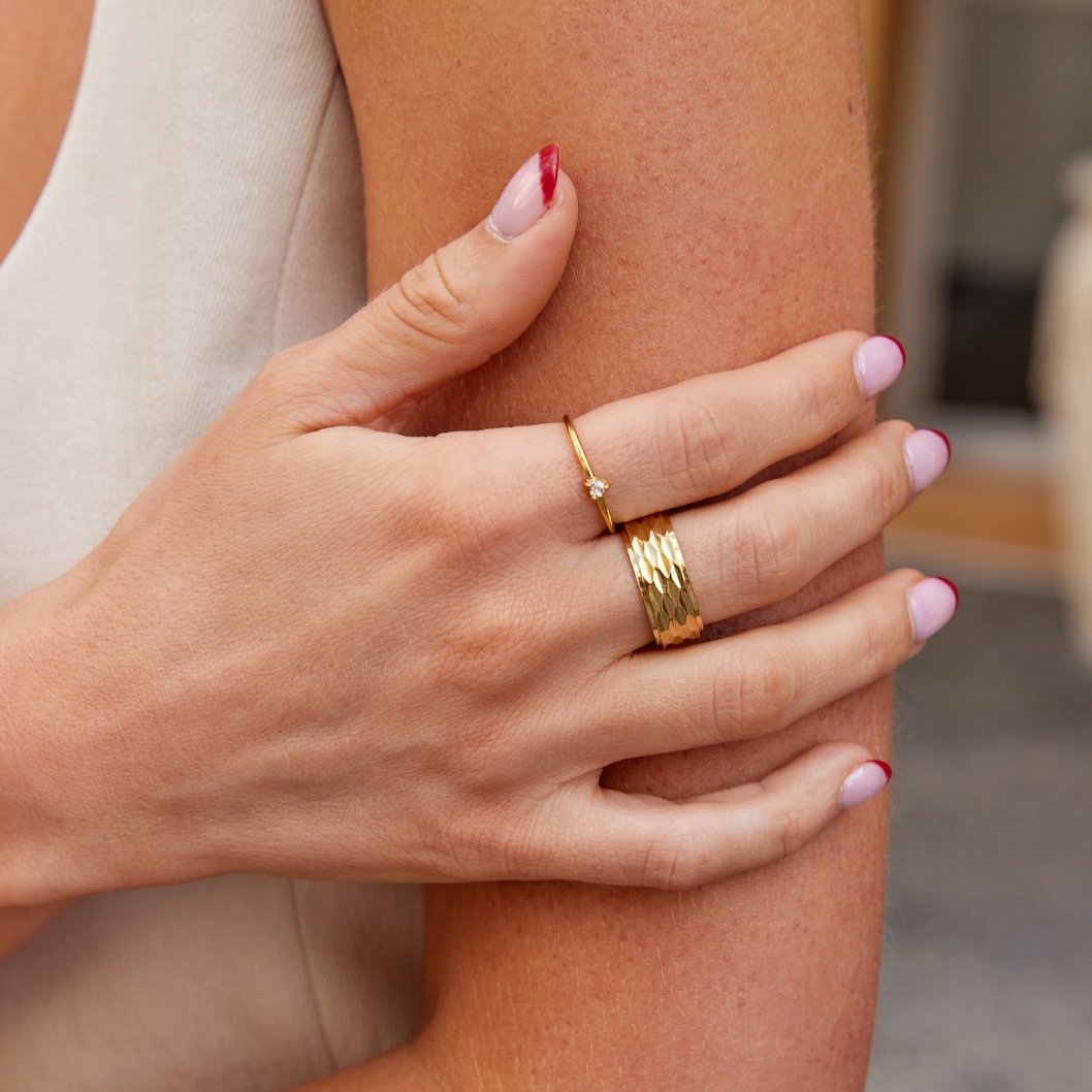 Anillo de Cristal en Forma de Corazón 'Pequeño Amor'