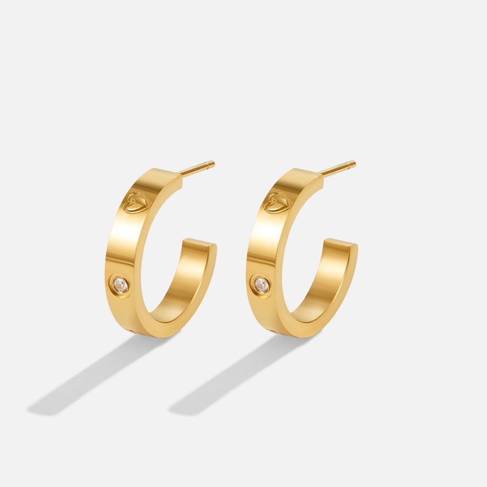 Pendientes de aro 'Pequeño Amor'