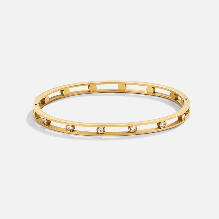 Brazalete de Cristal y Oro Sofía
