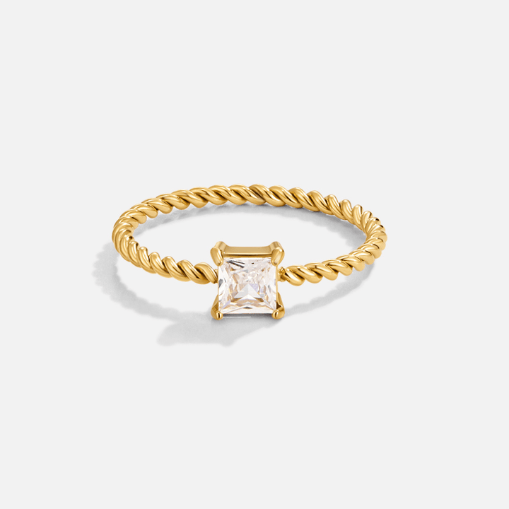 Anillo Twisted de Cristal Sofia