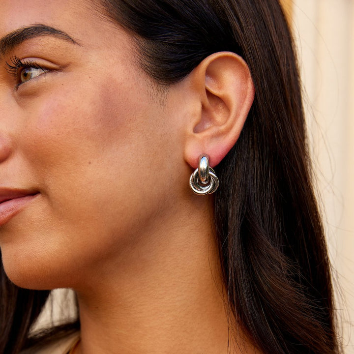 Pendientes de Aro de Plata Retorcida Sofia