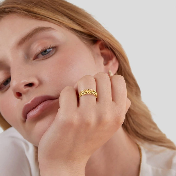 Anillo Hoja de Verano