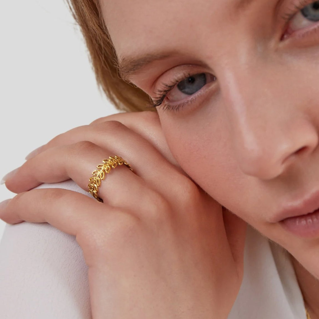 Anillo Hoja de Verano