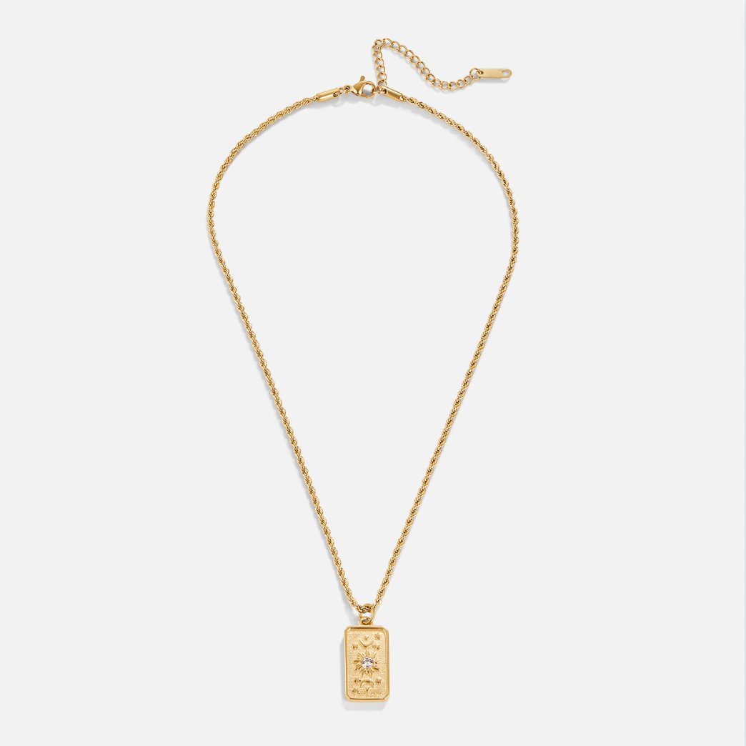 Collar de Péndulo de Tarot 'El Sol'