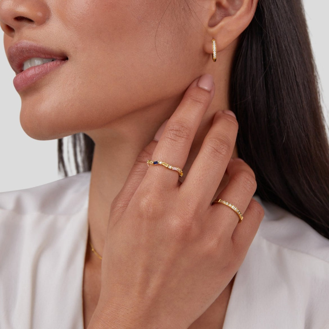 Anillo de Cristal 18K Belleza Atemporal