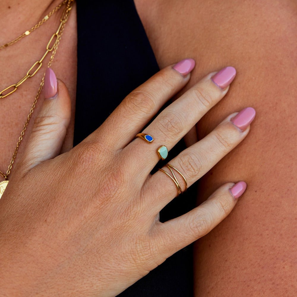 Anillo Envoltura Turquesa Sahara