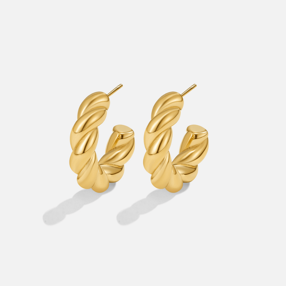 Pendientes de Aro Torcidos Felicidad