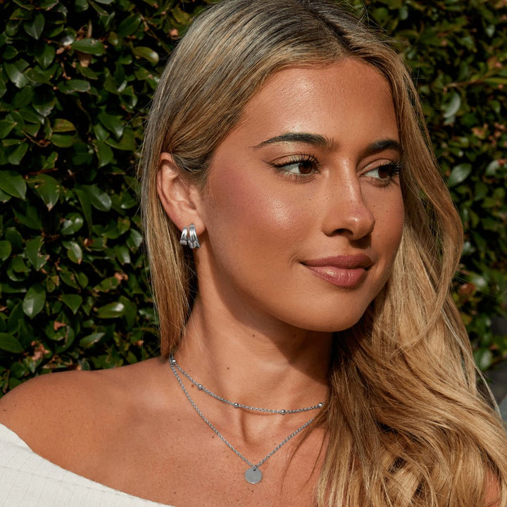 Pendientes de Aro de Plata Torcidos Ivana