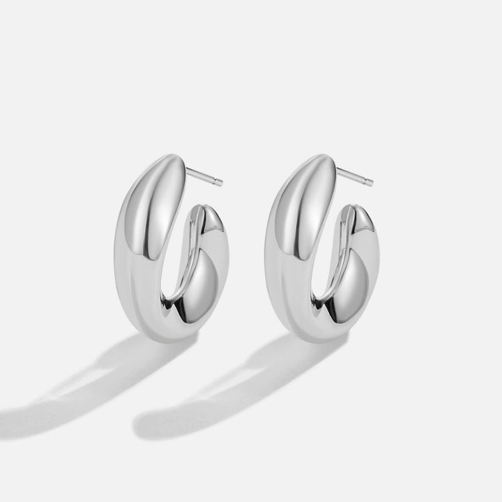 Pendientes de Aro de Plata Twisted Sandara