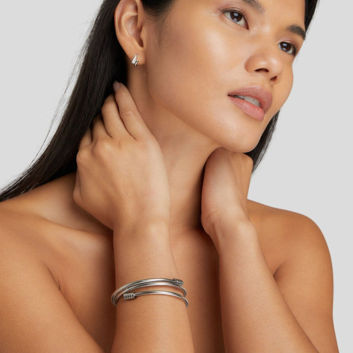 Pulsera de Plata Torcida