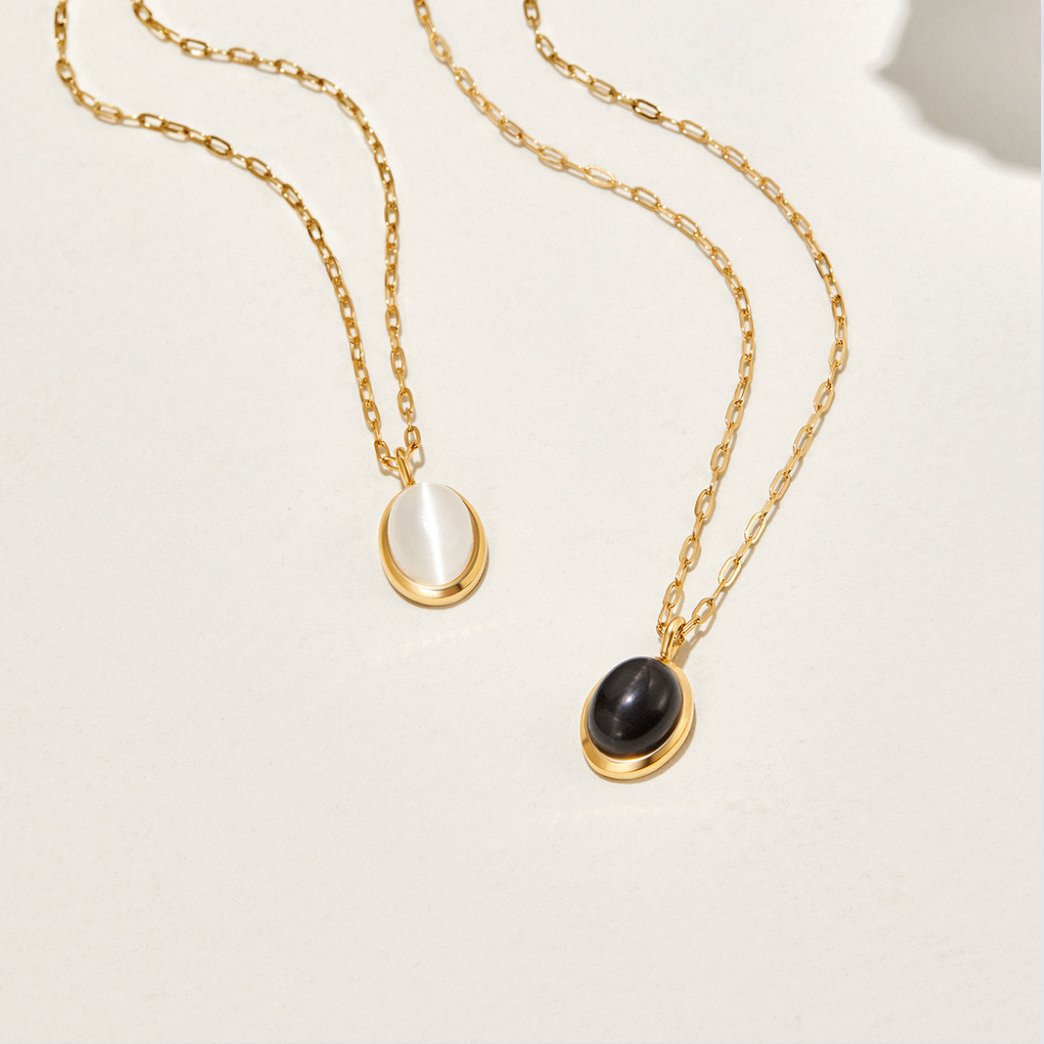 Collar de Ópalo Blanco