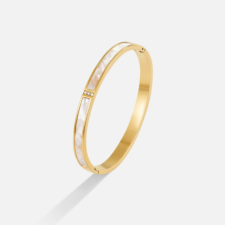 Brazalete de Oro Blanco Sahara
